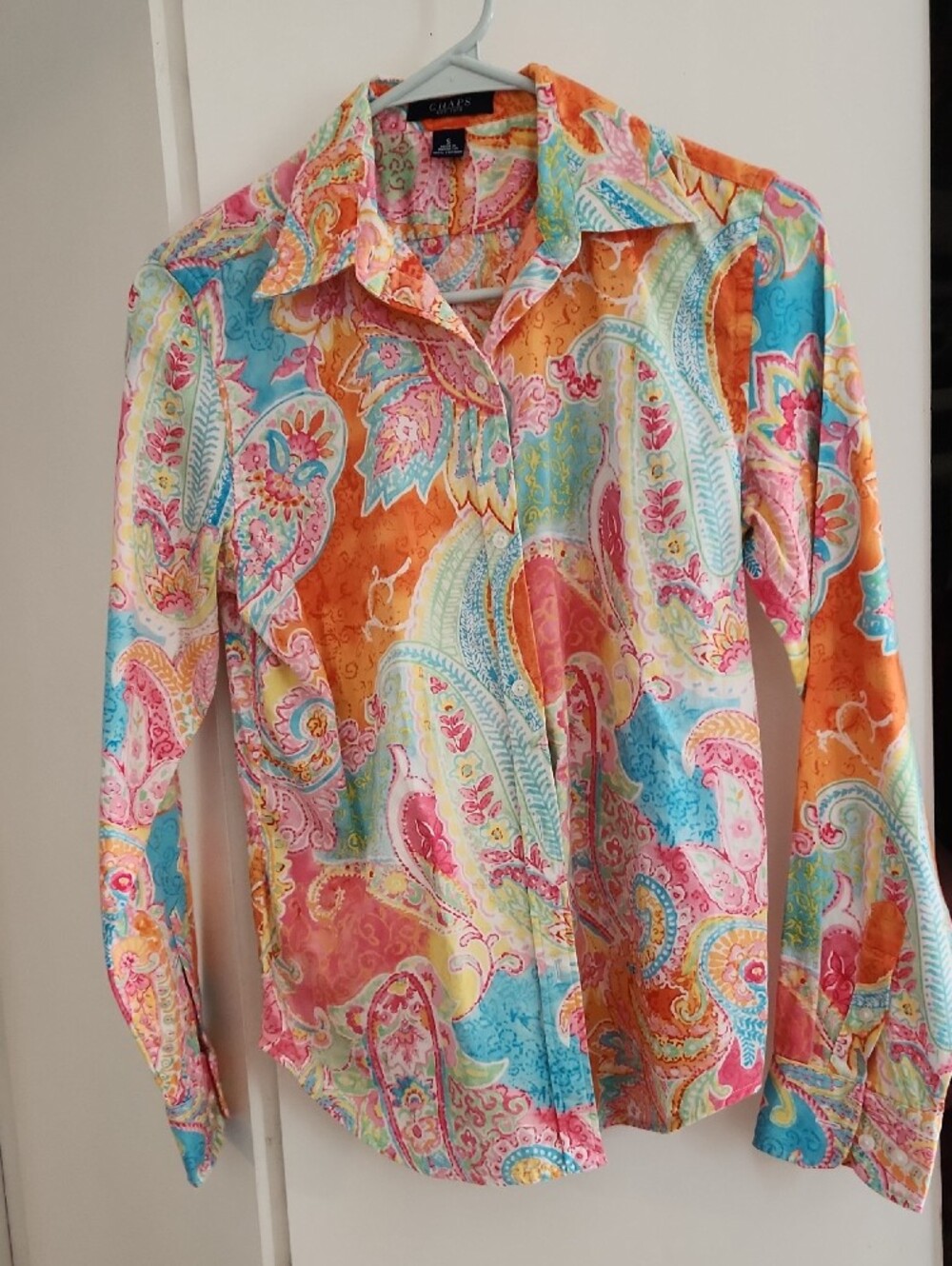 Chaps Bright Botanical  Floral Cotton Sz S